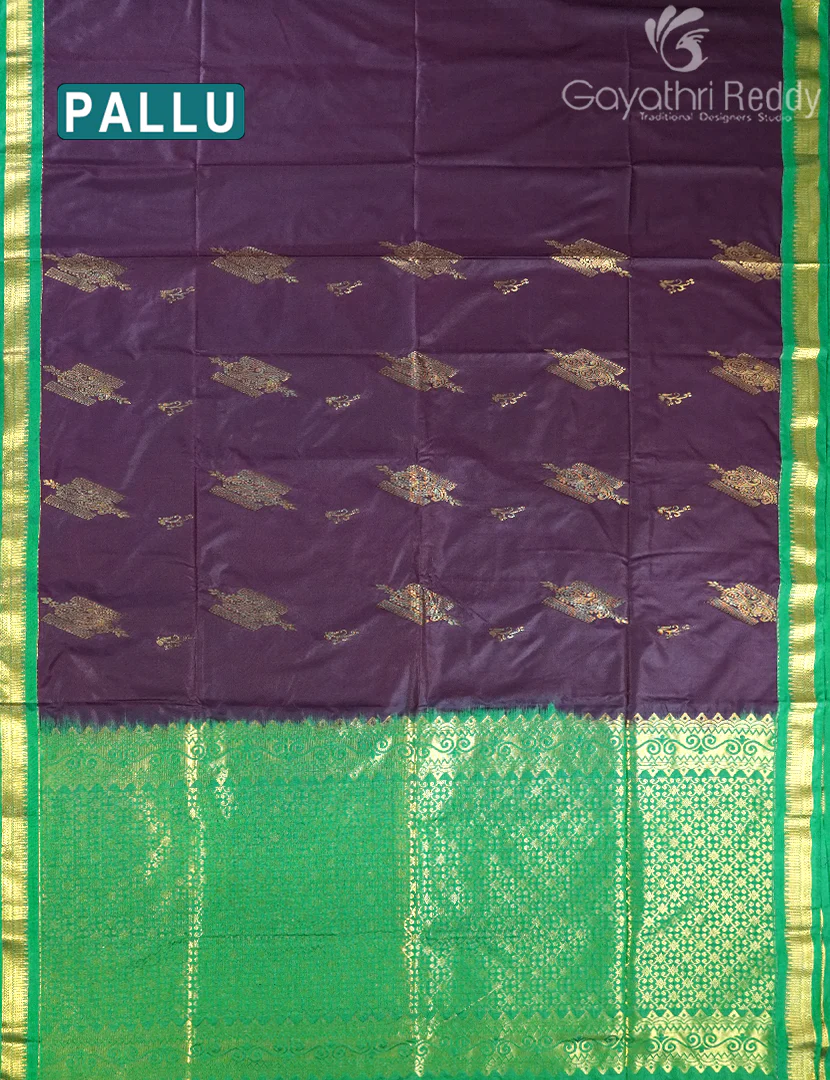 ART SILK SAREE-AS143 - Image 2