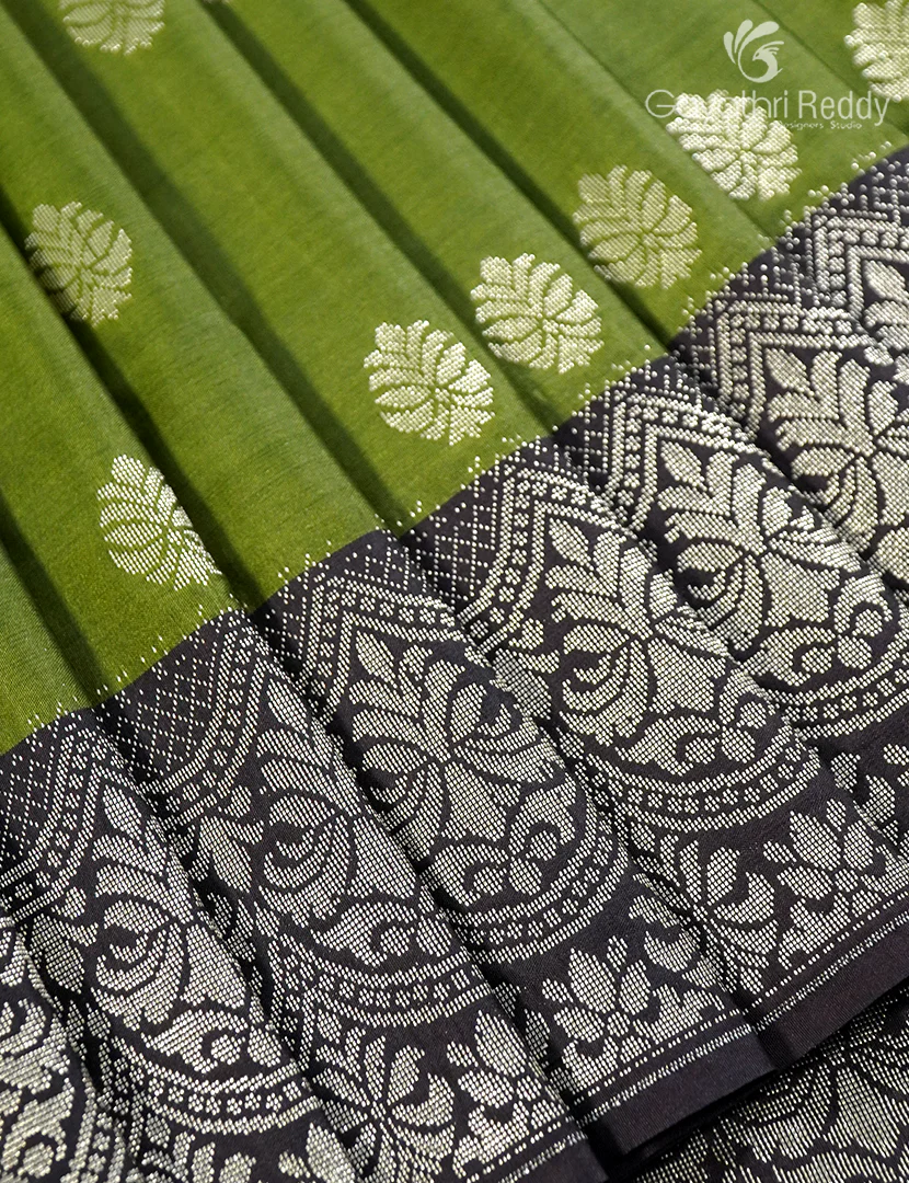 ART SILK SAREE-AS195 - Image 4