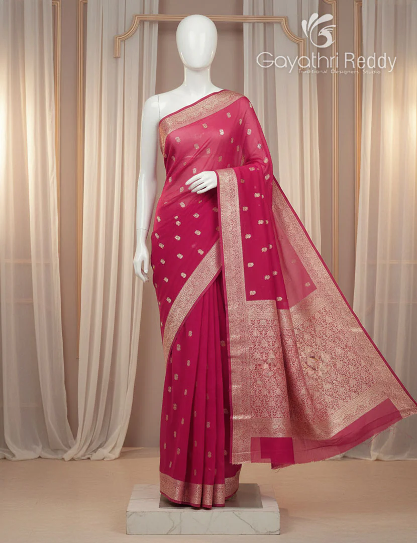 BANARAS CHIFFON SAREE-BCH10
