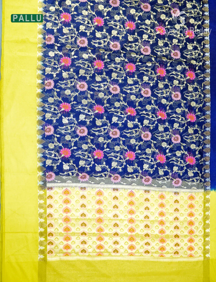 BANARAS PURE KORA COTTON SAREE-BKS153 - Image 2