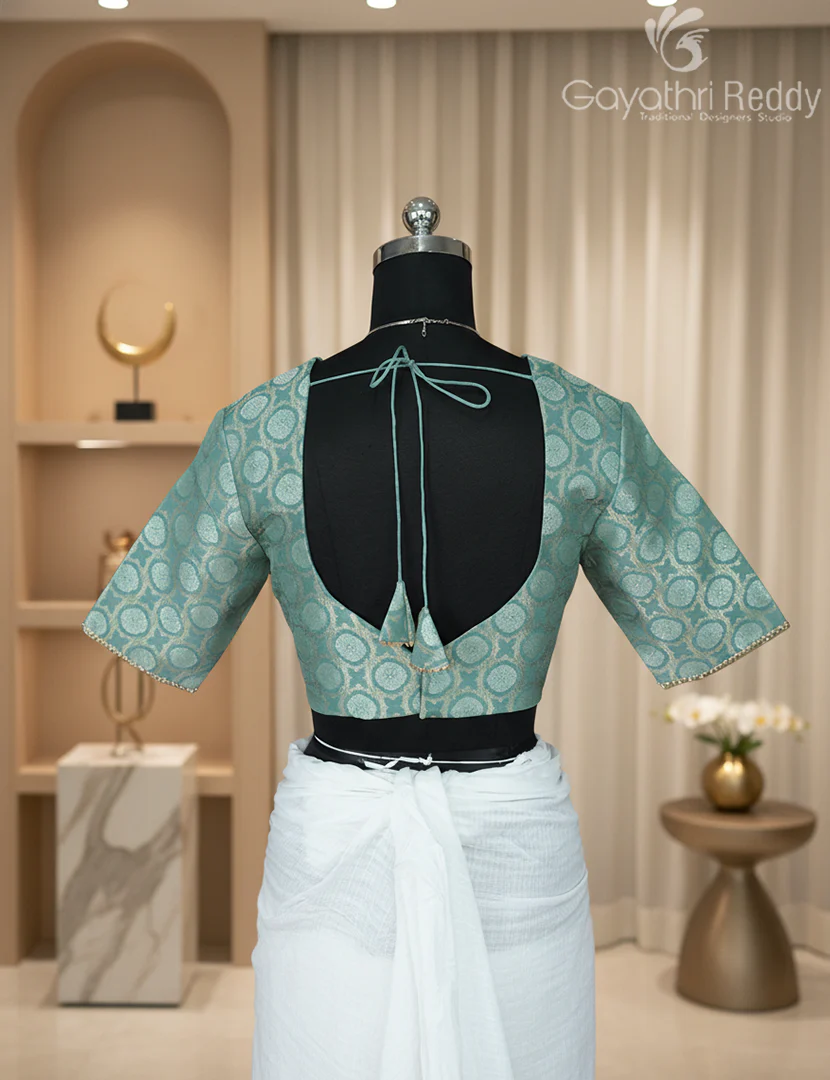 BANARAS (R.D) BLOUSE SAREE-BBS1 - Image 3