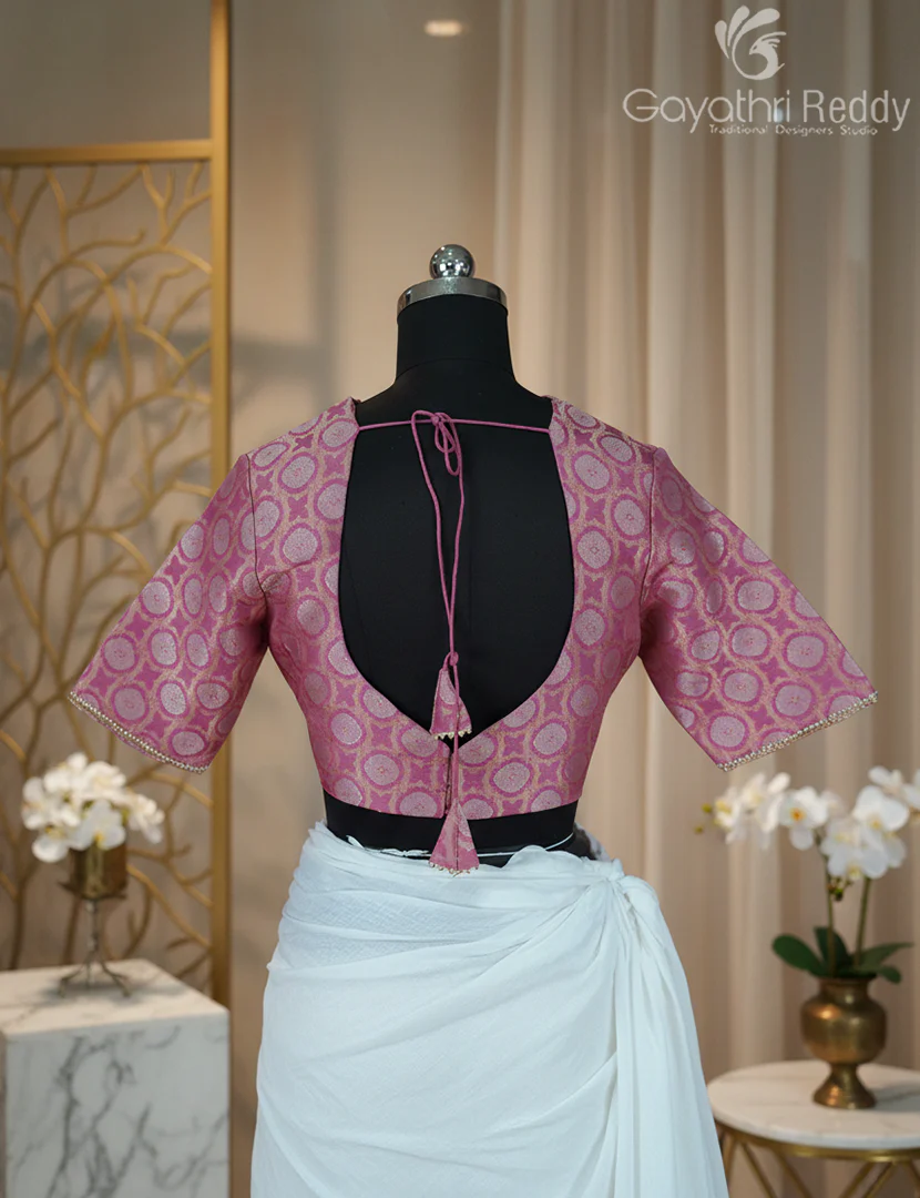 BANARAS (R.D) BLOUSE SAREE-BBS2 - Image 3