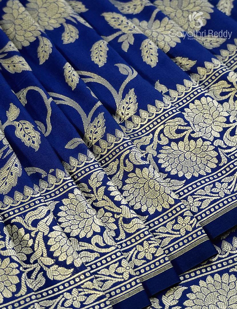 BANARAS SEMI KATAN SAREE-SBK694 - Image 4