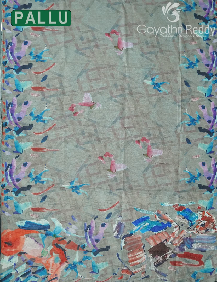 CHANDERI SILK SAREE-CPS1141 - Image 2