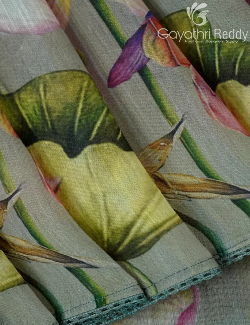 CHANDERI SILK SAREE-CPS1076 - Image 5