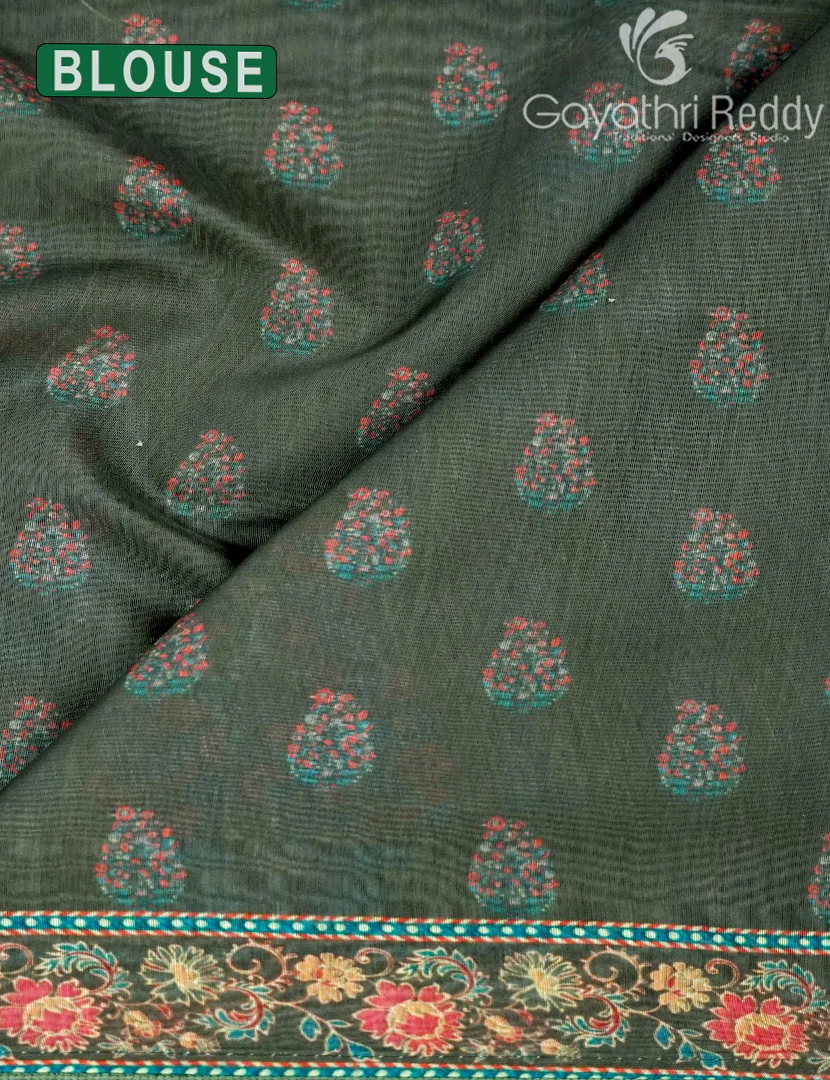 CHANDERI SILK SAREE-CPS1089 - Image 3
