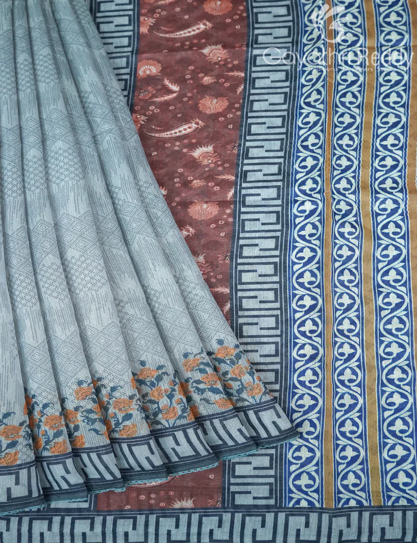 CHANDERI SILK SAREE-CPS1093 - Image 2