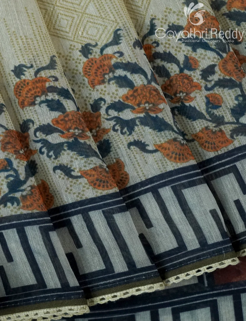 CHANDERI SILK SAREE-CPS1094 - Image 5