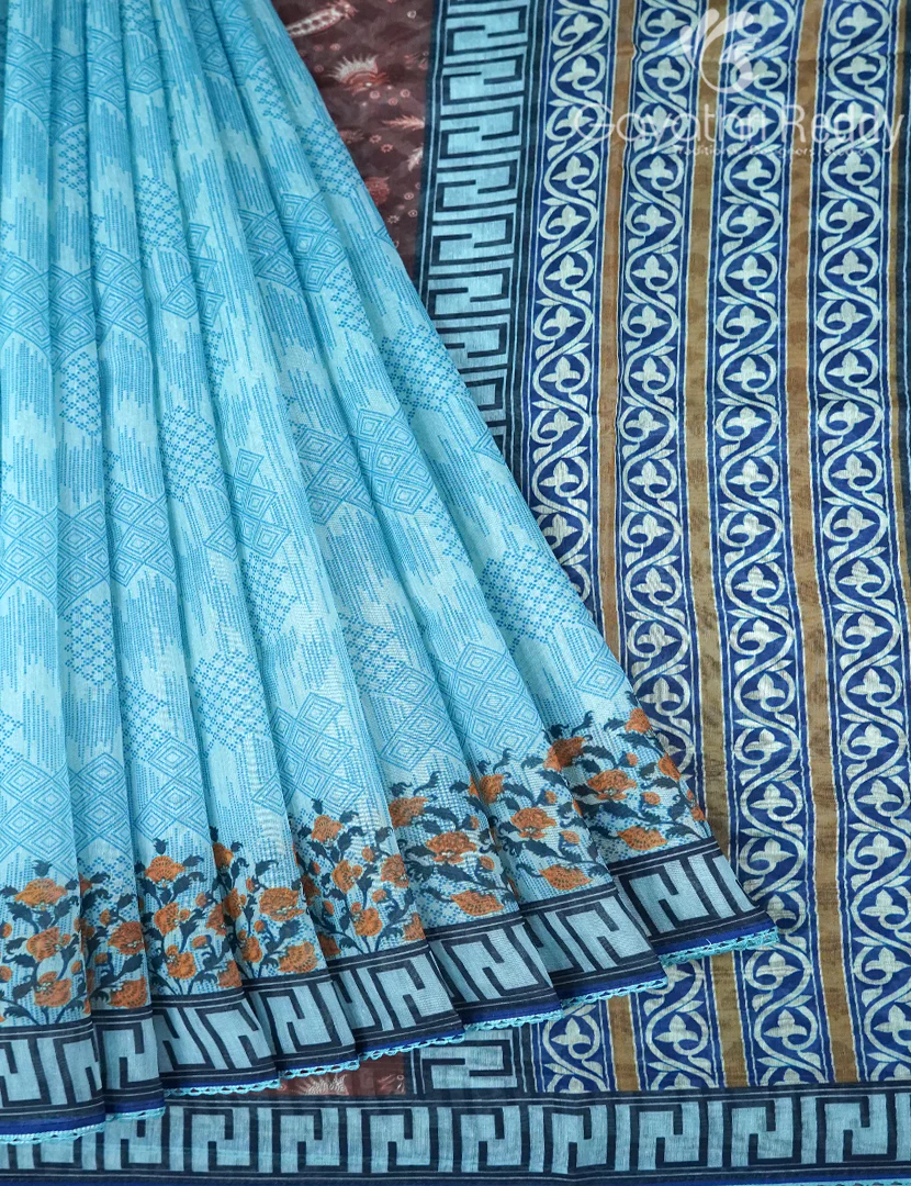 CHANDERI SILK SAREE-CPS1095 - Image 2