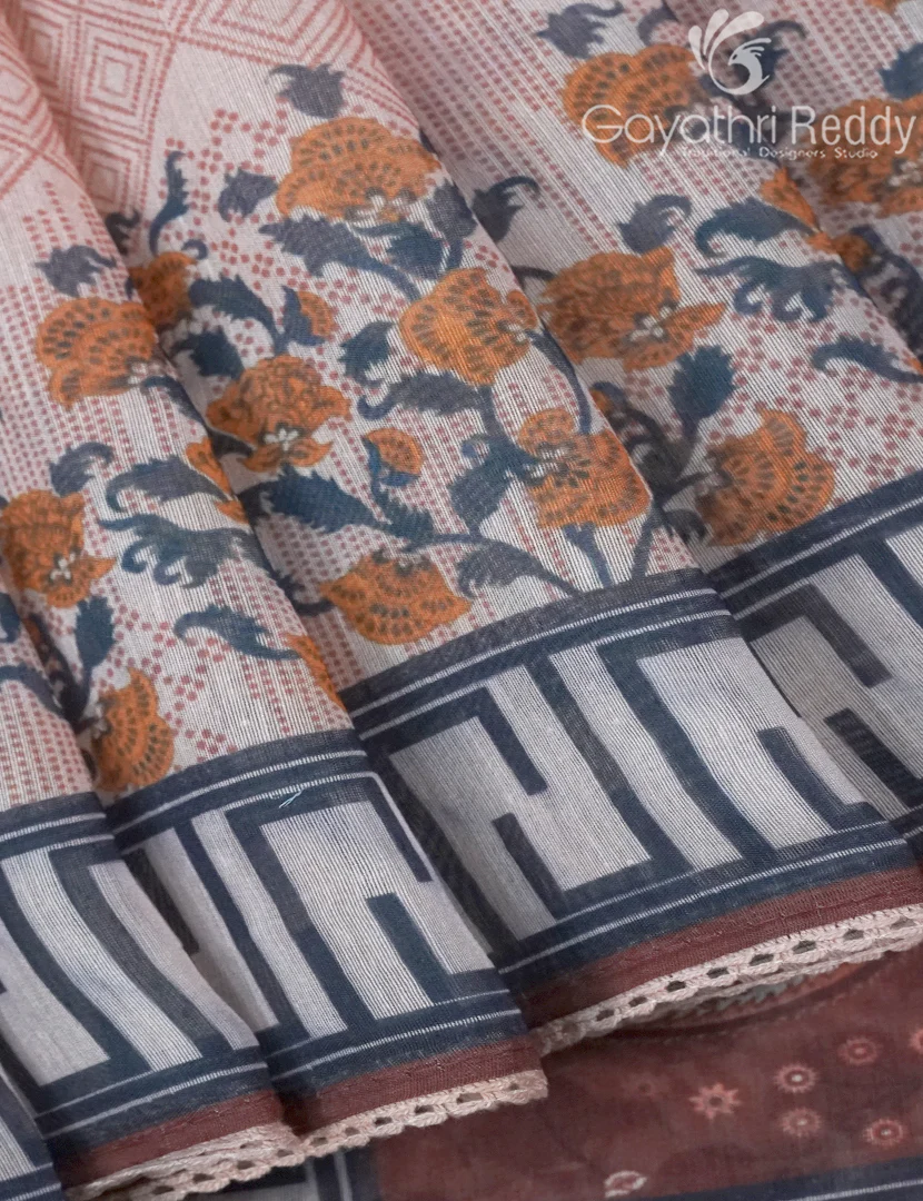 CHANDERI SILK SAREE-CPS1096 - Image 5