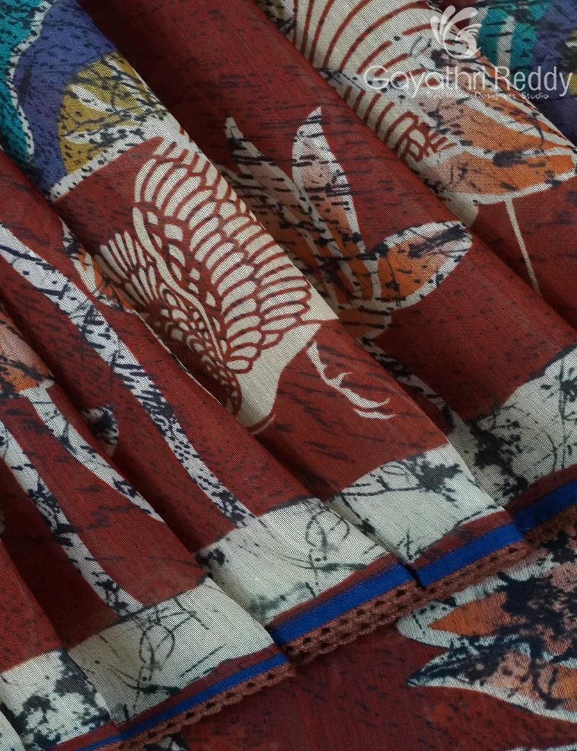 CHANDERI SILK SAREE-CPS1113 - Image 4