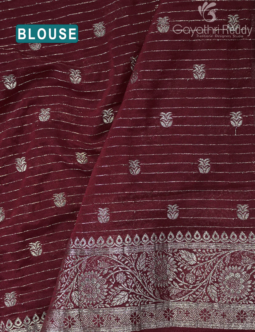 CHIFFON FANCY SAREE-PCF254 - Image 3