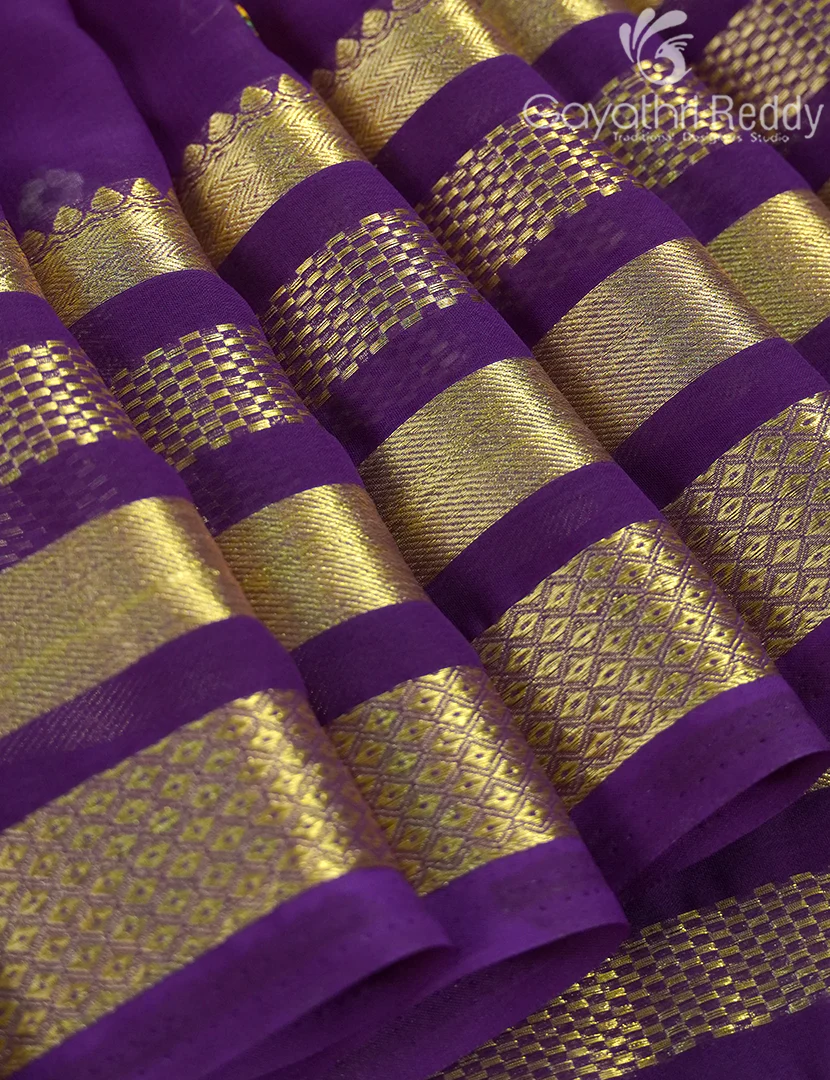 CHIFFON FANCY SAREE-PCF318 - Image 4