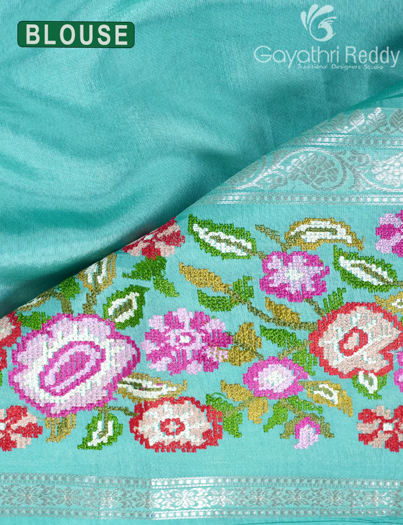CHINIYA SILK SAREE-CS534 - Image 3
