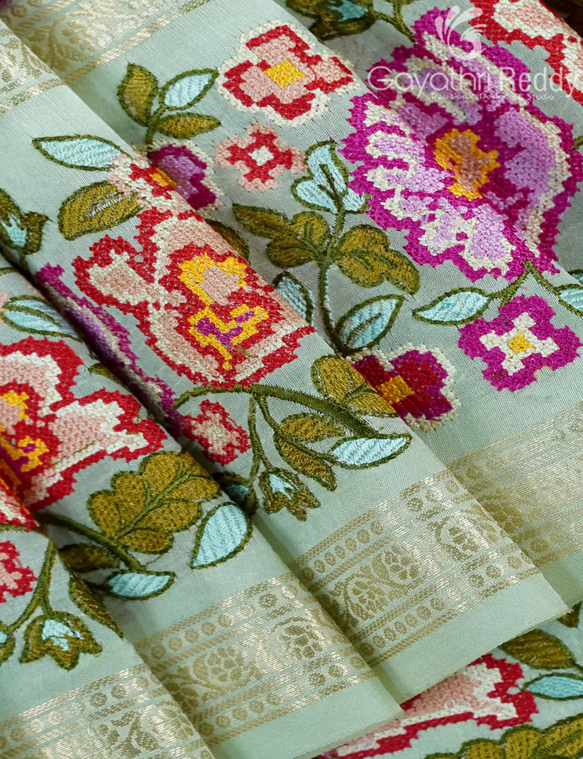 CHINIYA SILK SAREE-CS543 - Image 4