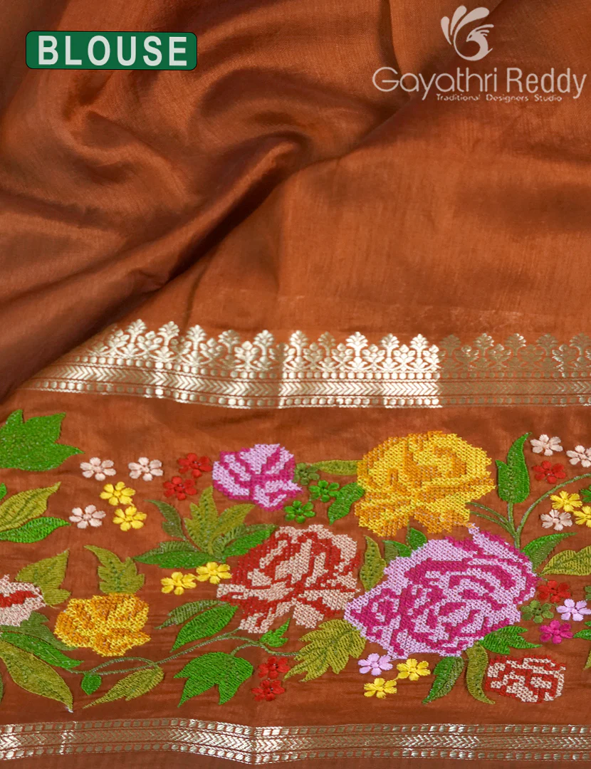CHINIYA SILK SAREE-CS566 - Image 3