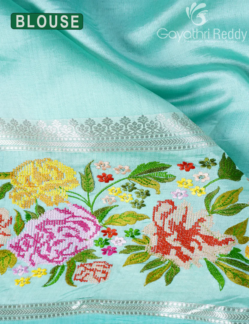 CHINIYA SILK SAREE-CS569 - Image 3