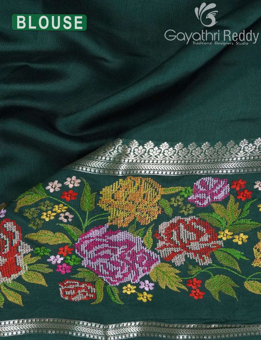 CHINIYA SILK SAREE-CS571 - Image 3