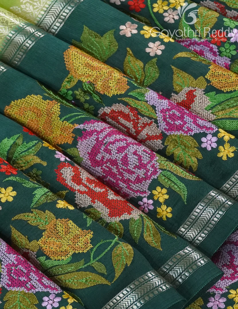 CHINIYA SILK SAREE-CS571 - Image 4