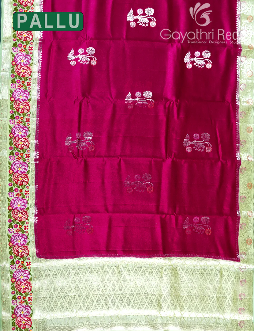 CHINIYA SILK SAREE-CS572 - Image 2