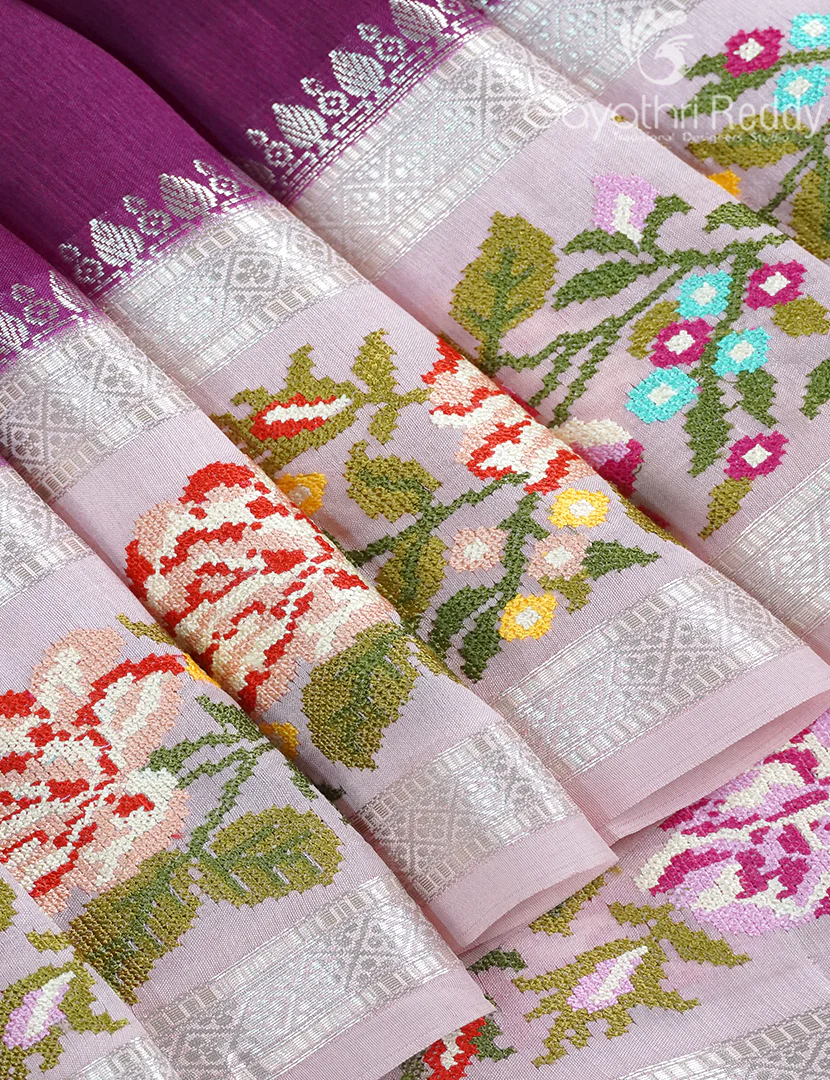 CHINIYA SILK SAREE-CS582 - Image 4