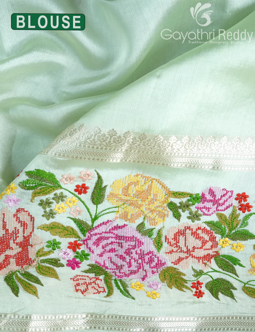 CHINIYA SILK SAREE-CS585 - Image 3