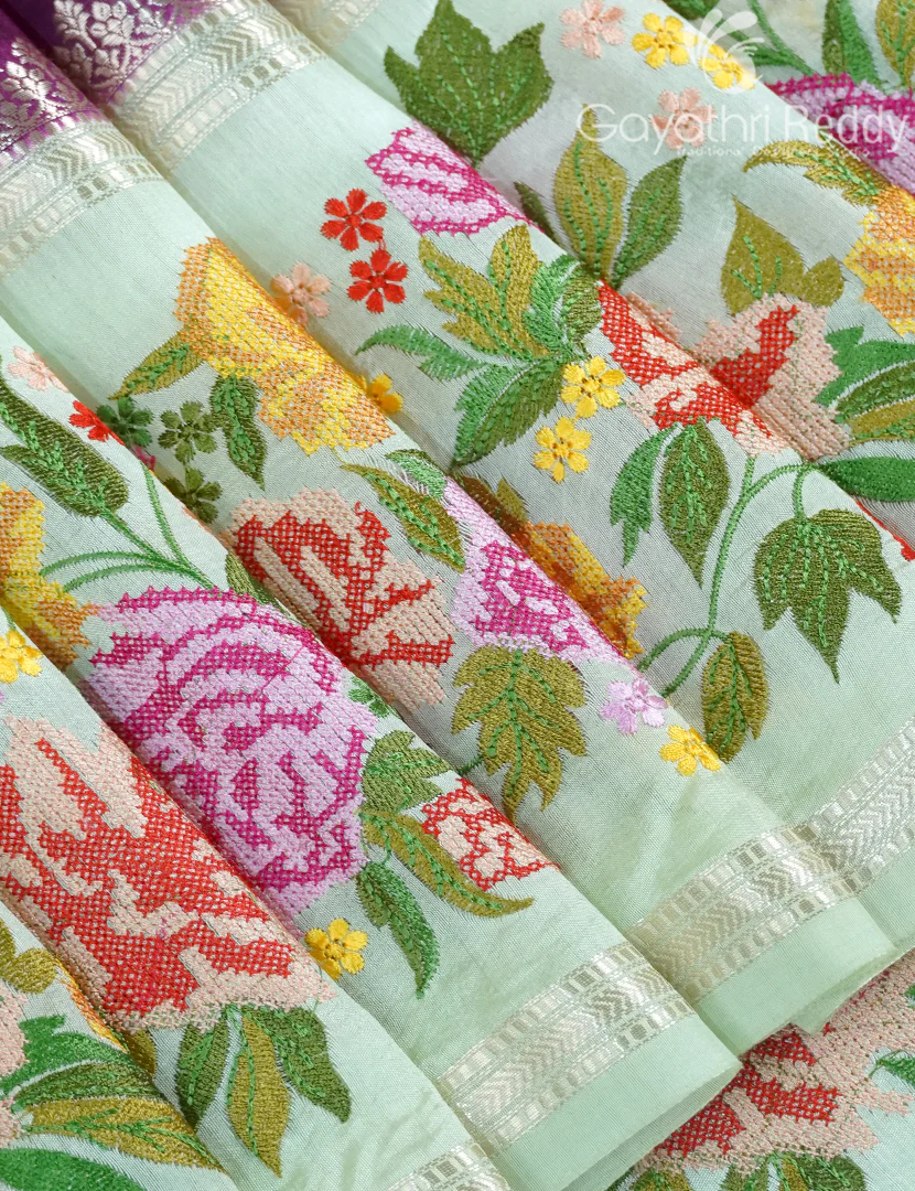 CHINIYA SILK SAREE-CS585 - Image 4