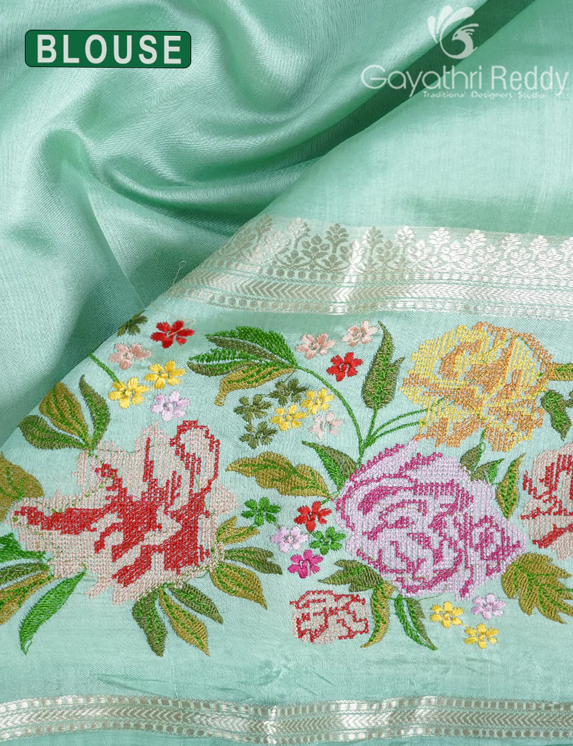 CHINIYA SILK SAREE-CS587 - Image 3