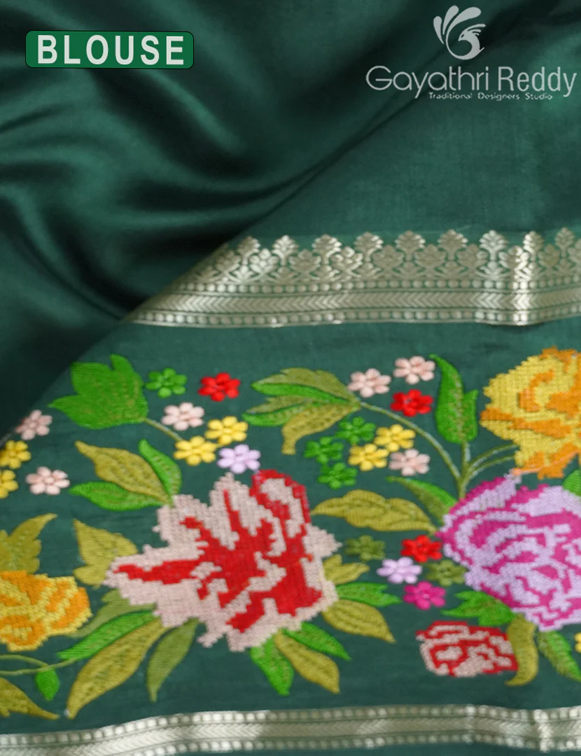 CHINIYA SILK SAREE-CS588 - Image 3