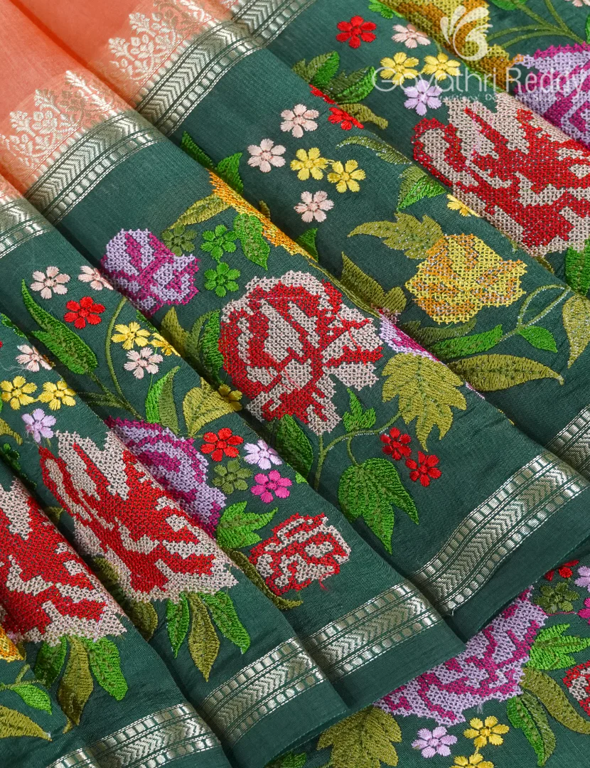 CHINIYA SILK SAREE-CS588 - Image 4