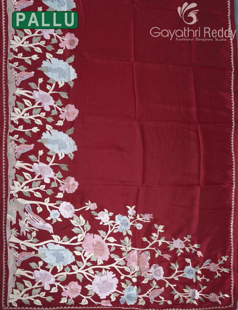 DUPION SILK FANCY SAREE -DSF15 - Image 3