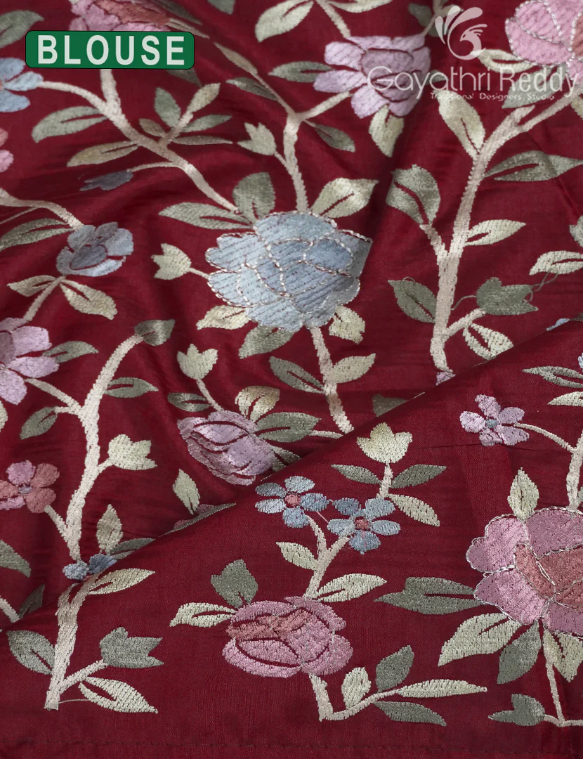 DUPION SILK FANCY SAREE -DSF15 - Image 4