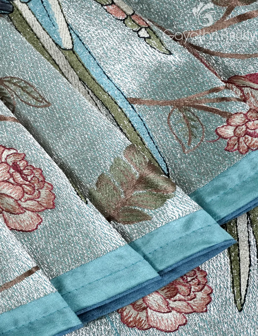 DUPION SILK SAREE-DSS43 - Image 4