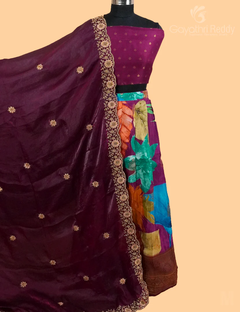 FANCY PRINTED LEHANGAS(FREE SIZE)-FL493 - Image 2