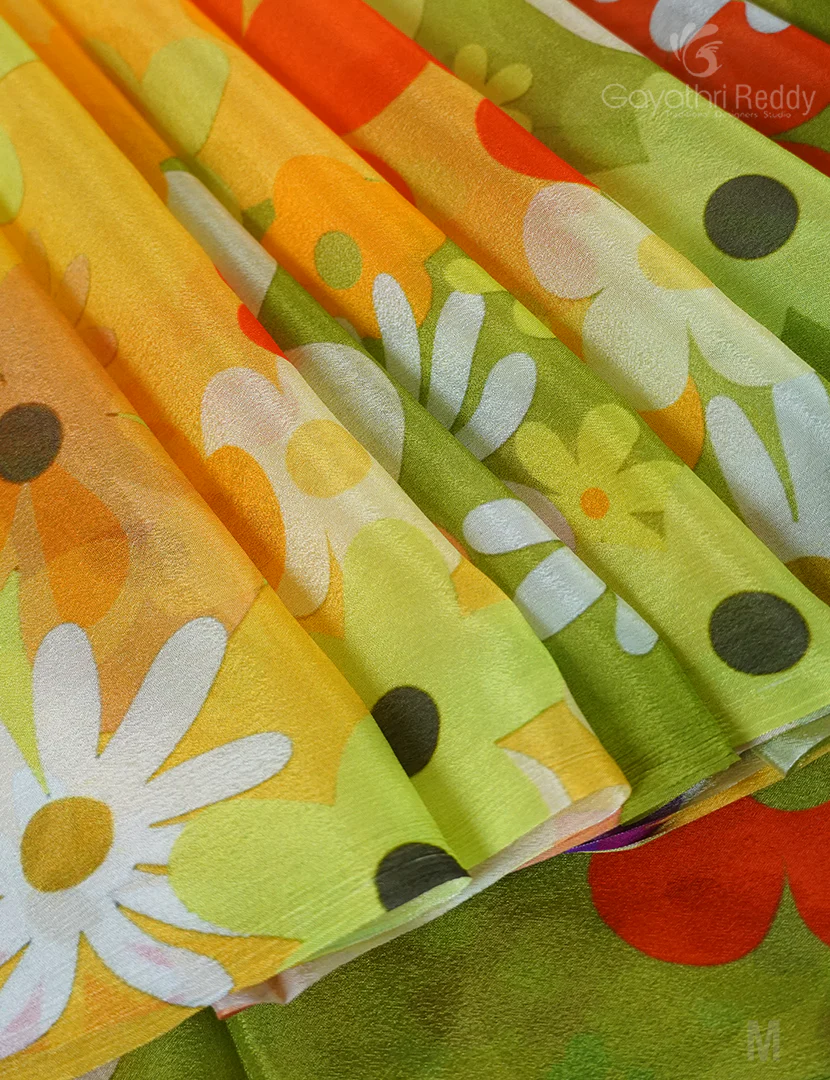 GEORGETTE PRINTED SAREE-PGP32 - Image 3