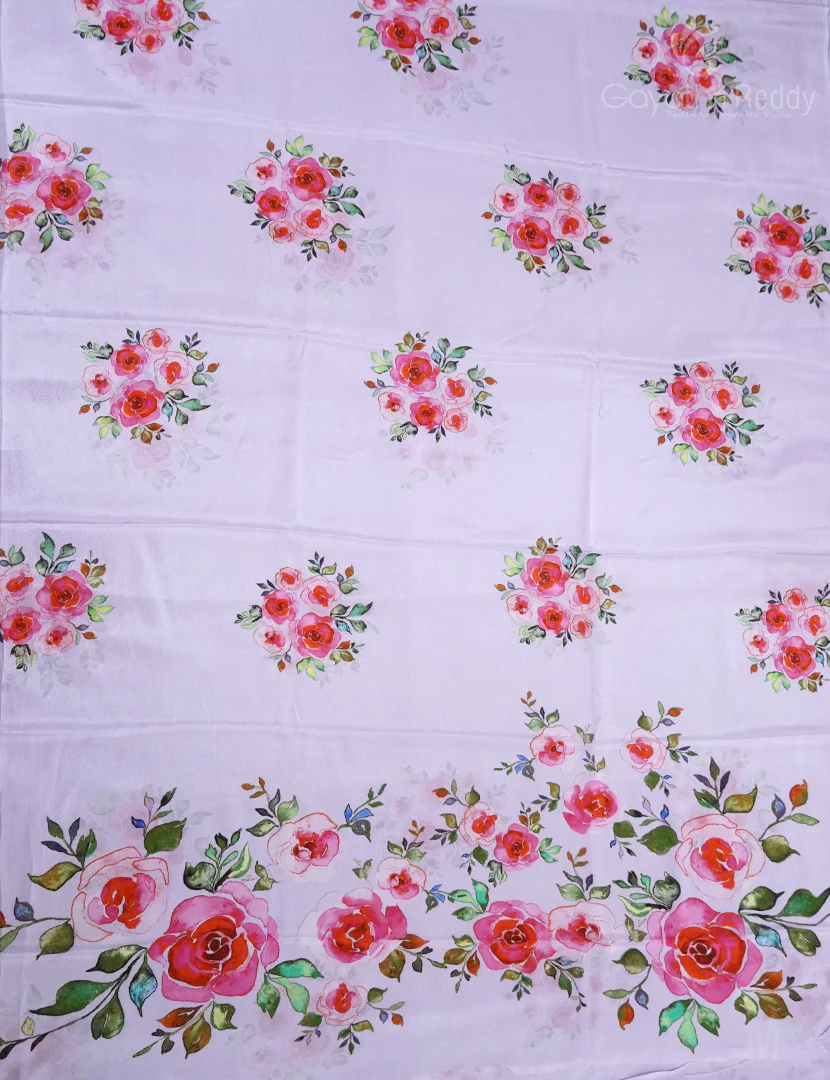 GEORGETTE PRINTED SAREE-PGP33 - Image 2