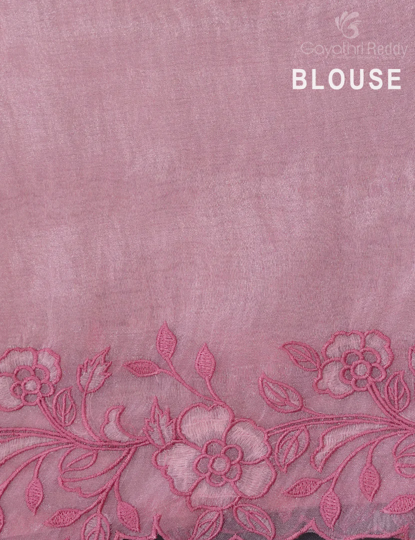 GLASS ORGANZA HAND WORK SAREE-FO701 - Image 4