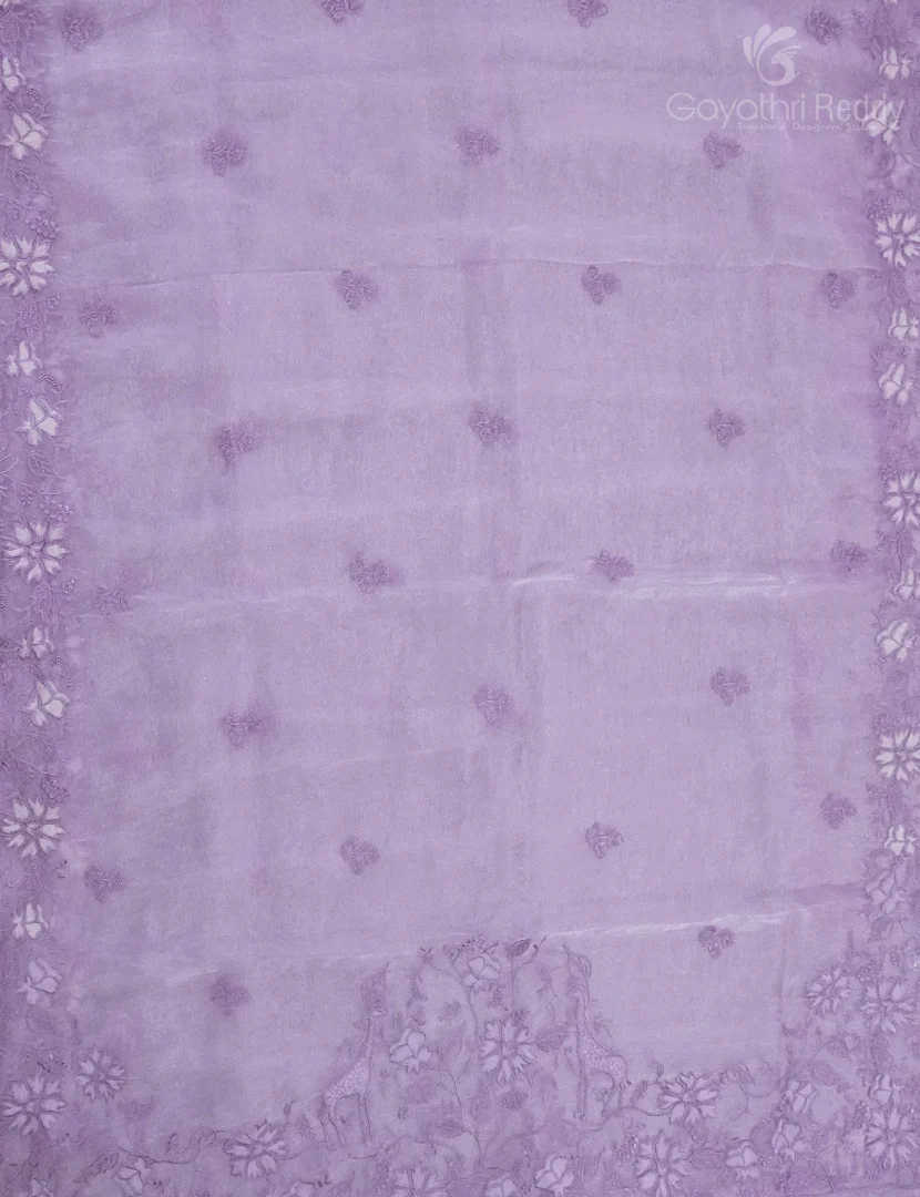 GLASS ORGANZA HANDWORK SAREE-FO715 - Image 2
