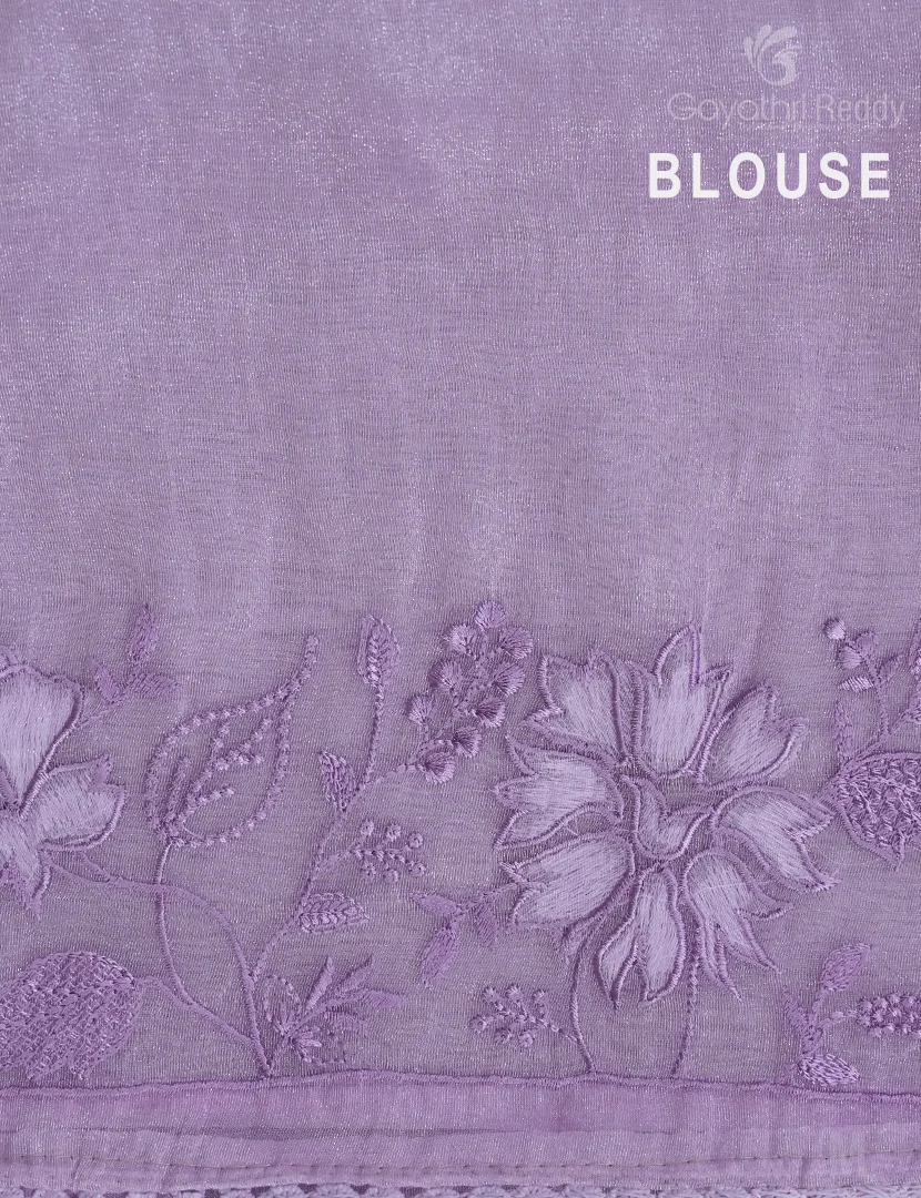 GLASS ORGANZA HANDWORK SAREE-FO715 - Image 4