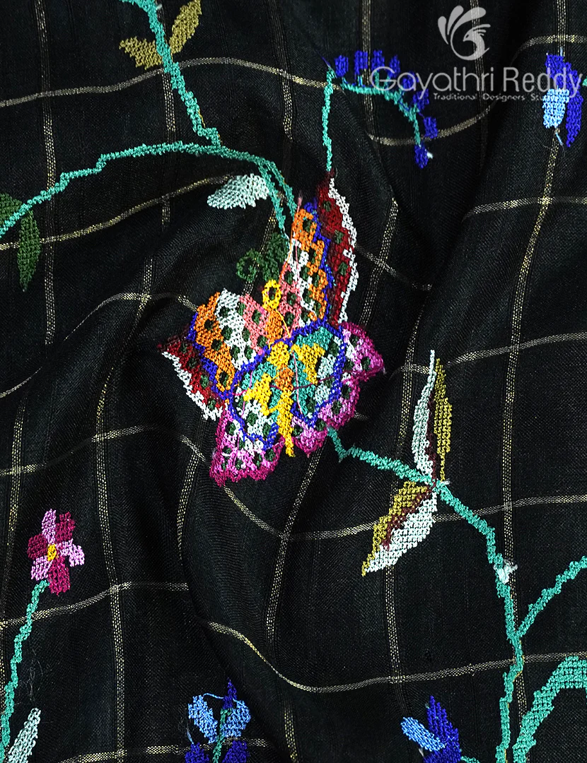 KHADI SILK WORK SAREE-KSW12 - Image 6