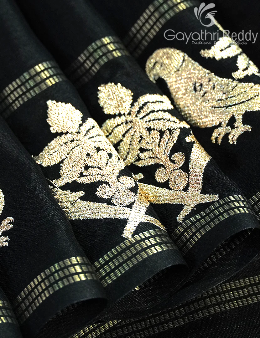 KHADI SILK WORK SAREE-KSW17 - Image 4