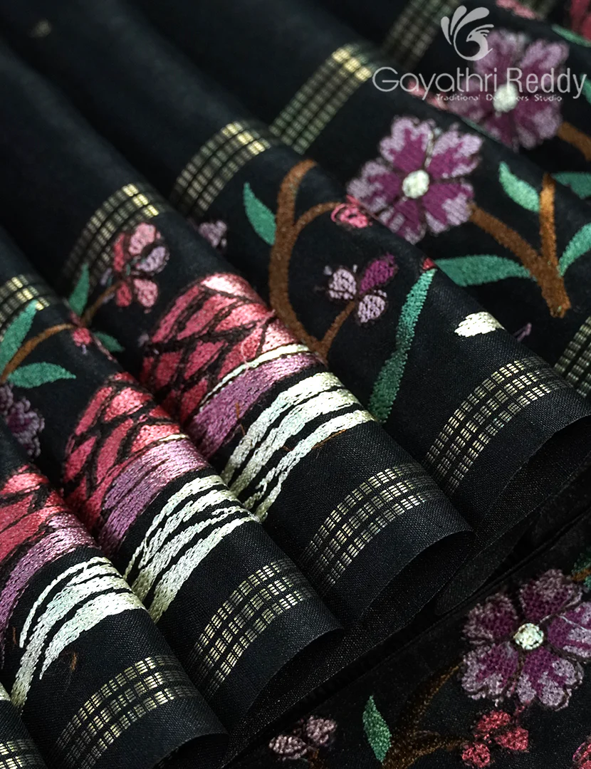 KHADI SILK WORK SAREE-KSW2 - Image 4