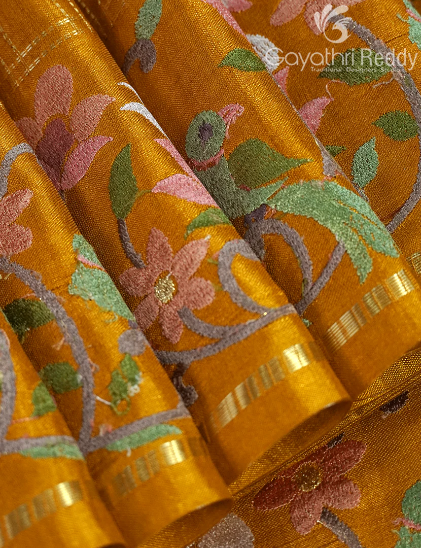 KHADI SILK WORK SAREE-KSW23 - Image 5