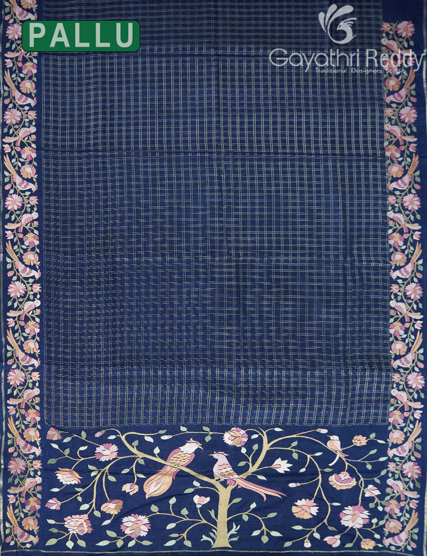 KHADI SILK WORK SAREE-KSW30 - Image 3