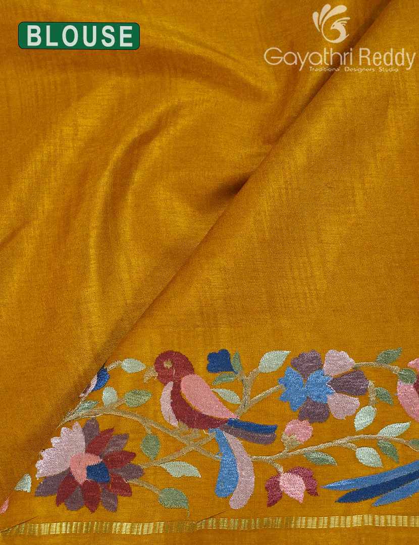 KHADI SILK WORK SAREE-KSW32 - Image 4