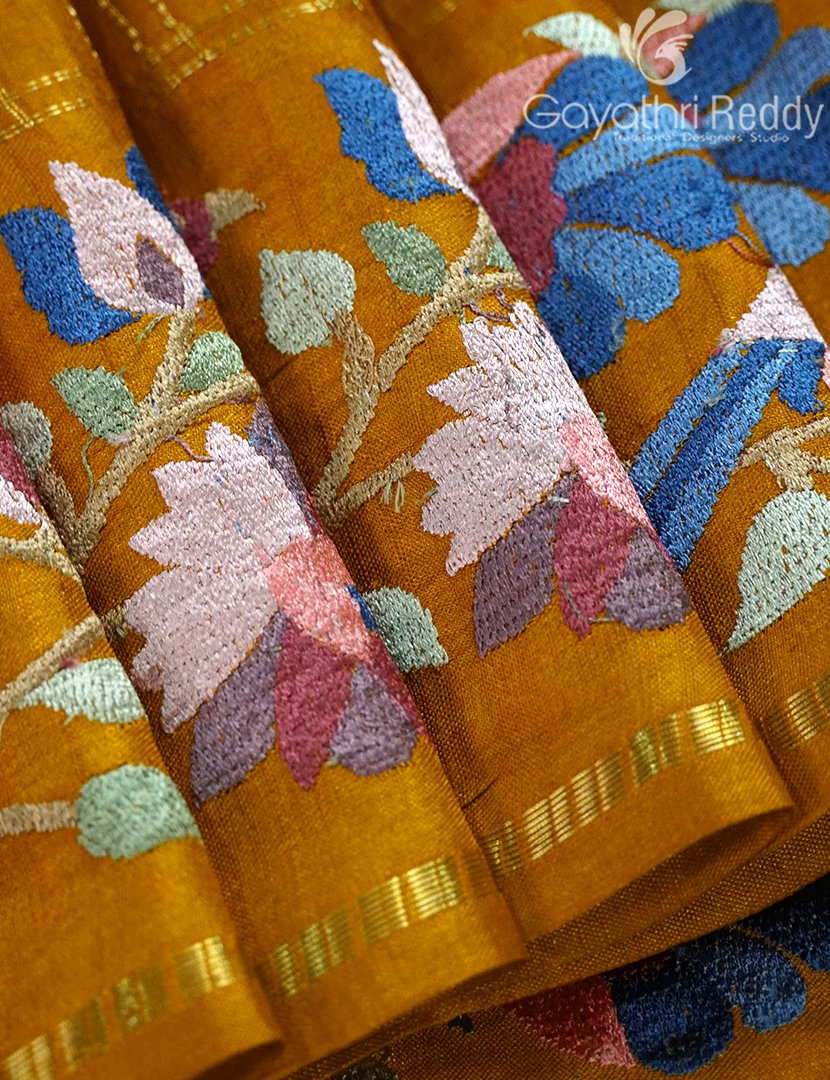 KHADI SILK WORK SAREE-KSW32 - Image 5