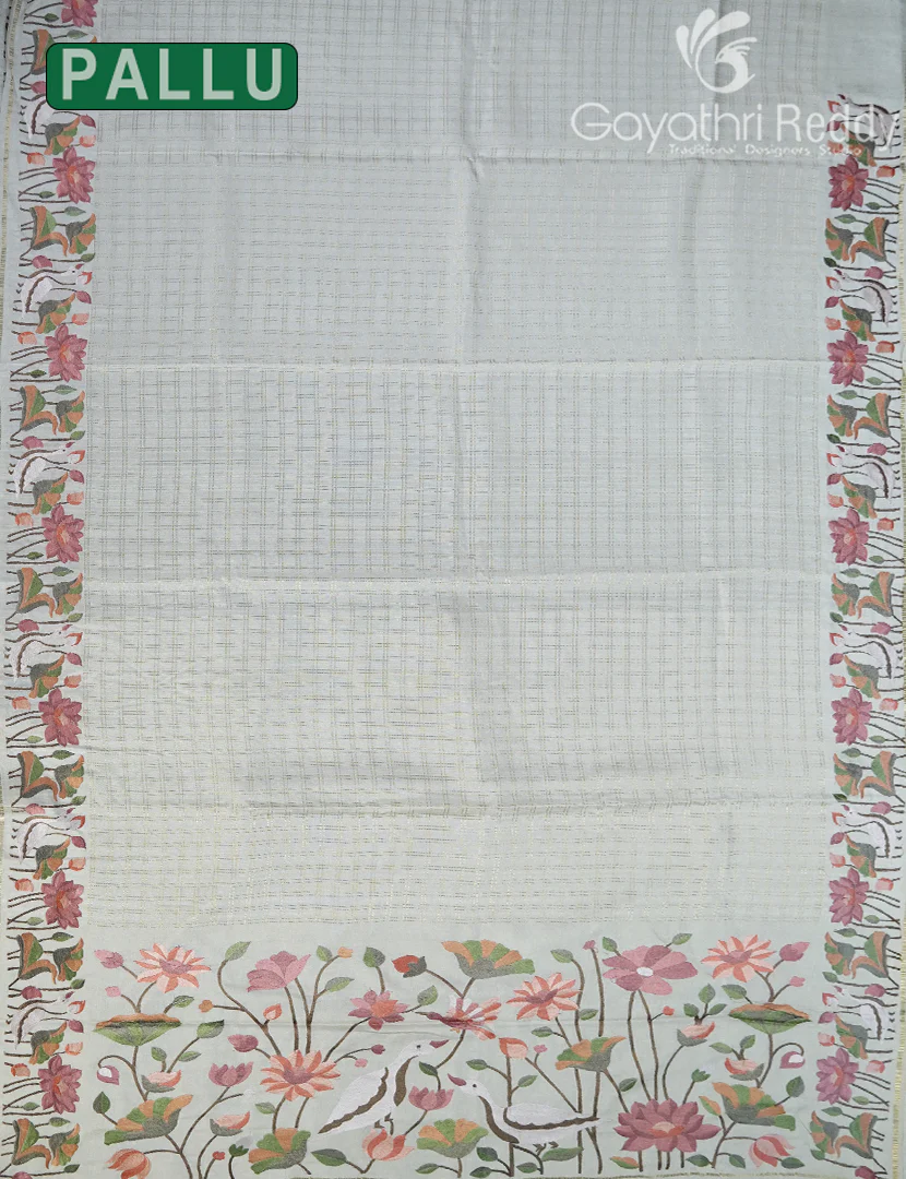 KHADI SILK WORK SAREE-KSW42 - Image 3