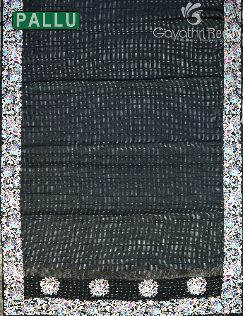 KHADI SILK WORK SAREE-KSW47 - Image 2