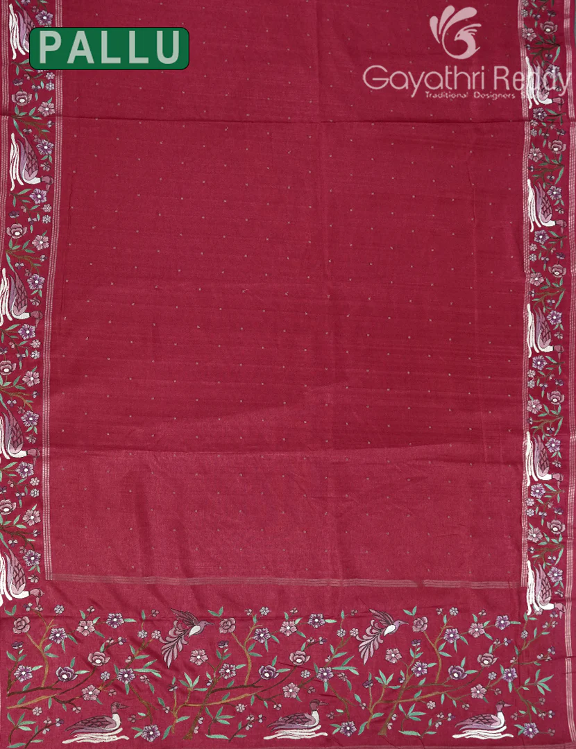 KHADI SILK WORK SAREE-KSW5 - Image 2