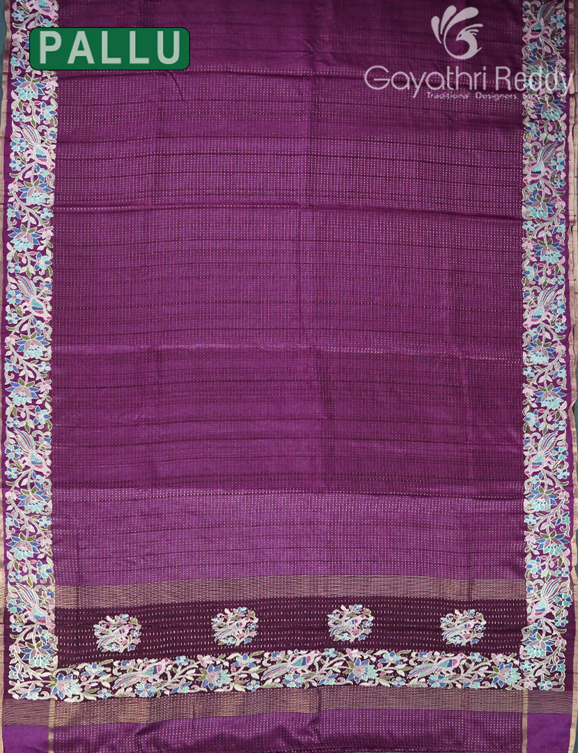 KHADI SILK WORK SAREE-KSW51 - Image 3